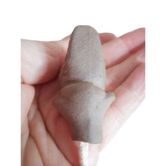 Vintage 1985 Flat Earth Pottery Duck Wick Topper Oil Lamp Vase Artist Signed #3 - Picture 7 of 11